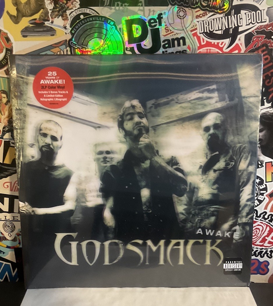GODSMACK Awake NEW 2LP SMOKY GREEN VINYL W/HYPE STICKER AND LITHO